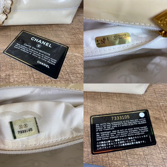 SOLD Chanel Chocolate Bar Patent Leather Tote - Picture 16 of 16